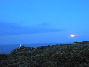 faro capo ferrato notte